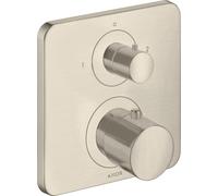 hansgrohe AXOR Citterio M termostato empotrado con válvula de cierre/cambio, 34725820, Color: Níquel Cepillado