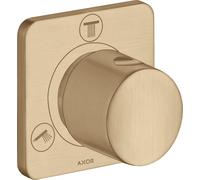 hansgrohe AXOR Citterio M Trio/Quattro Válvula de cierre y de conmutación empotrada, 34920140, Color: Bronce cepillado