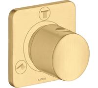 hansgrohe AXOR Citterio M Trio/Quattro Válvula de cierre y de conmutación empotrada, 34920250, Color: Óptica de oro cepillado