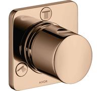 hansgrohe AXOR Citterio M Trio/Quattro Válvula de cierre y de conmutación empotrada, 34920300, Color: Oro rojo pulido