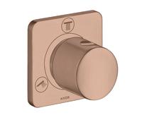 hansgrohe AXOR Citterio M Trio/Quattro Válvula de cierre y de conmutación empotrada, 34920310, Color: Oro rojo cepillado