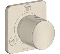 hansgrohe AXOR Citterio M Trio/Quattro Válvula de cierre y de conmutación empotrada, 34920820, Color: Níquel Cepillado