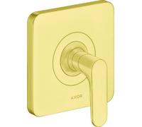 hansgrohe AXOR Citterio M Válvula de cierre empotrada DN15 / DN20, 34960250, Color: Óptica de oro cepillado
