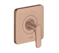 hansgrohe AXOR Citterio M Válvula de cierre empotrada DN15 / DN20, 34960310, Color: Oro rojo cepillado
