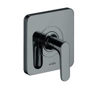 hansgrohe AXOR Citterio M Válvula de cierre empotrada DN15 / DN20, 34960330, Color: Cromo negro pulido