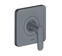 hansgrohe AXOR Citterio M Válvula de cierre empotrada DN15 / DN20, 34960340, Color: Cromo negro cepillado