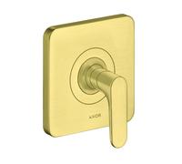 hansgrohe AXOR Citterio M Válvula de cierre empotrada DN15 / DN20, 34960950, Color: Latón cepillado