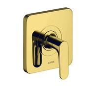 hansgrohe AXOR Citterio M Válvula de cierre empotrada DN15 / DN20, 34960990, Color: Óptica Oro Pulido