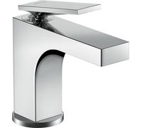 hansgrohe AXOR Citterio mezclador de lavabo, ComfortZone90, juego de desagüe, 112mm de proyección, 39022000, Color: cromado