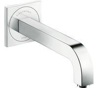 hansgrohe AXOR Citterio mezclador electrónico para lavabo, alimentación de red, empotrado, detector de proximidad, proyección 221mm, 39118000, Color: cromado