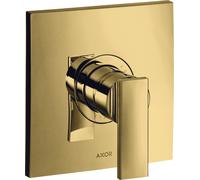 hansgrohe AXOR Citterio Mezclador monomando de ducha empotrado, 39655990, Color: Óptica Oro Pulido