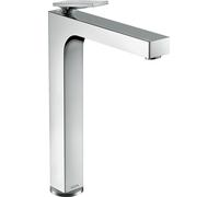 hansgrohe AXOR Citterio mezclador monomando de lavabo, juego de desagüe, acabado rómbico, proyección 200mm, ComfortZone280, 39151000, Color: cromado