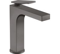 hansgrohe AXOR Citterio mezclador monomando de lavabo, juego de desagüe no bloqueable, 143mm de proyección, ComfortZone160, 39024340, Color: Cromo negro cepillado