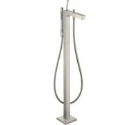 hansgrohe AXOR Citterio Mezclador monomando de suelo para bañera de pie, 39451800, Color: Óptica de acero inoxidable
