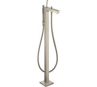 hansgrohe AXOR Citterio Mezclador monomando de suelo para bañera de pie, 39451820, Color: Níquel Cepillado