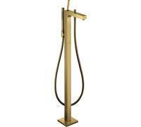 hansgrohe AXOR Citterio Mezclador monomando de suelo para bañera de pie, 39451990, Color: Óptica Oro Pulido