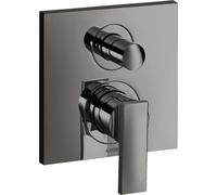hansgrohe AXOR Citterio Mezclador monomando para bañera empotrado, 39455330, Color: Cromo negro pulido