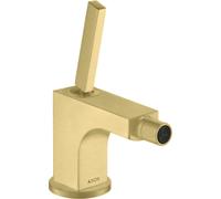 hansgrohe AXOR Citterio Mezclador monomando para bidé, juego de desagüe, 39210950, Color: Latón cepillado