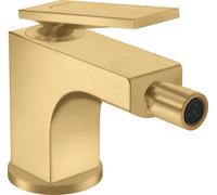 hansgrohe AXOR Citterio mezclador para bidé, juego de desagüe, 110 mm de proyección, 39214250, Color: Óptica de oro cepillado