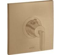 hansgrohe AXOR Citterio Termostato 59 l/min Flujo alto empotrado, mango de palanca, 39711140, Color: Bronce cepillado