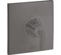hansgrohe AXOR Citterio Termostato 59 l/min Flujo alto empotrado, mango de palanca, 39711340, Color: Cromo negro cepillado