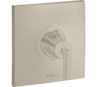 hansgrohe AXOR Citterio Termostato 59 l/min Flujo alto empotrado, mango de palanca, 39711820, Color: Níquel Cepillado