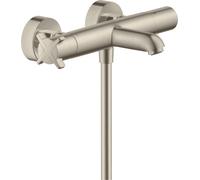 hansgrohe AXOR Citterio Termostato de baño de superficie, 36140820, Color: Níquel Cepillado