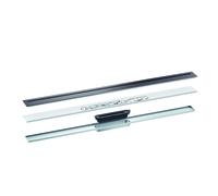 hansgrohe AXOR Desagüe juego completo canal de desagüe, 1000mm, 42523340, Color: Cromo negro cepillado