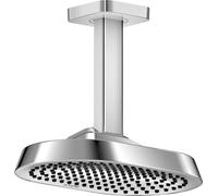 hansgrohe AXOR Ducha de techo ShowerSphere 250/160 1jet EcoSmart con conexión de techo, 6 l/min, 39771000, Color: cromado