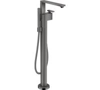 hansgrohe AXOR Edge mezclador de baño monomando de pie, 46440330, Color: Cromo negro pulido