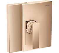 hansgrohe AXOR Edge mezclador monomando de ducha oculto, 46650300, Color: Oro rojo pulido
