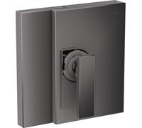 hansgrohe AXOR Edge mezclador monomando de ducha oculto, 46650330, Color: Cromo negro pulido