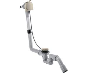 hansgrohe AXOR Exafill S juego completo, bañera, desagüe y rebosadero, 58307820, Color: Níquel Cepillado