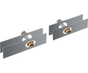 hansgrohe AXOR Juego de fijación de accesorios universales Asidero para puerta de ducha, cromo, 42841000