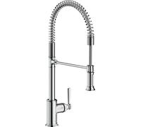 hansgrohe AXOR Montreux DN 15 Mezclador monomando de cocina 210 Semi-Pro, 16582330, Color: Cromo negro pulido