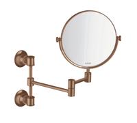 hansgrohe AXOR Montreux Espejo de afeitado, 42090310, Color: Oro rojo cepillado