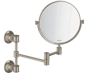 hansgrohe AXOR Montreux Espejo de afeitado, 42090820, Color: Níquel Cepillado