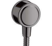 hansgrohe AXOR Montreux Fixfit Conexión a la pared, con desconector, 16884330, Color: Cromo negro pulido