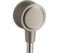 hansgrohe AXOR Montreux Fixfit Conexión a la pared, con desconector, 16884800, Color: Óptica de acero inoxidable