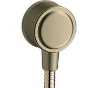 hansgrohe AXOR Montreux Fixfit Conexión a la pared, con desconector, 16884820, Color: Níquel Cepillado