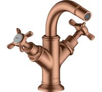 hansgrohe AXOR Montreux grifo de bidé de 2 manijas, juego de desagüe de barra...