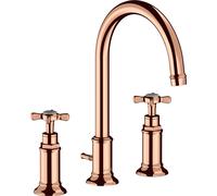 hansgrohe AXOR Montreux grifo de lavabo de 3 orificios 180, juego de desagüe ...
