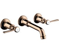 hansgrohe AXOR MONTREUX Grifo de lavabo empotrado de 3 orificios, montaje en ...