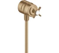 hansgrohe AXOR Montreux hansgrohe Fixfit Válvula de cierre DN15, 16882140, Color: Bronce cepillado