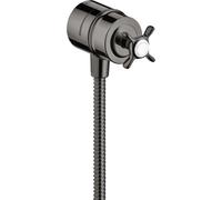 hansgrohe AXOR Montreux hansgrohe Fixfit Válvula de cierre DN15, 16882330, Color: Cromo negro pulido