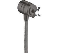 hansgrohe AXOR Montreux hansgrohe Fixfit Válvula de cierre DN15, 16882340, Color: Cromo negro cepillado