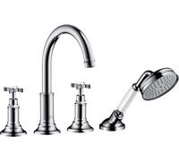 hansgrohe AXOR Montreux Mezclador de 4 agujeros para azulejos, 16544000, Color: cromado