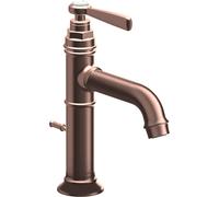 hansgrohe AXOR Montreux Mezclador monomando de lavabo 100, juego de desagüe, 142mm de proyección, 16515310, Color: Oro rojo cepillado