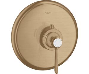 hansgrohe AXOR Montreux Termostato 43 l/min empotrado, mango de palanca, 16823140, Color: Bronce cepillado