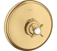 hansgrohe AXOR Montreux Termostato de alto caudal 59 l/min empotrado, 16815250, Color: Óptica de oro cepillado